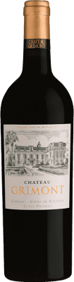 8,95 € Spedizione Gratuita | Vino rosso Château Grimont Cuvée Prestige Cadillac A.O.C. Côtes de Bordeaux Aquitania Francia Merlot, Cabernet Sauvignon Bottiglia 75 cl