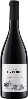 13,95 € Free Shipping | Red wine Château La Borie A.O.C. Côtes du Rhône Villages Rhône France Syrah, Grenache, Mourvèdre Bottle 75 cl