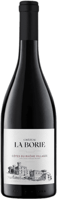12,95 € Spedizione Gratuita | Vino rosso Château La Borie A.O.C. Côtes du Rhône Villages Rhône Francia Syrah, Grenache, Mourvèdre Bottiglia 75 cl
