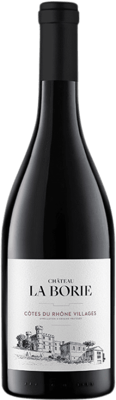 12,95 € Envoi gratuit | Vin rouge Château La Borie A.O.C. Côtes du Rhône Villages Rhône France Syrah, Grenache, Mourvèdre Bouteille 75 cl