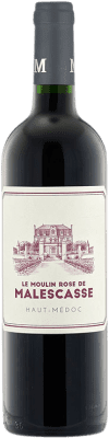 21,95 € Бесплатная доставка | Красное вино Château Malescasse Le Moulin Rose A.O.C. Haut-Médoc Бордо Франция Merlot — Мерло, Cabernet Sauvignon — Каберне Совиньон, Petit Verdot Бутылка 75 cl
