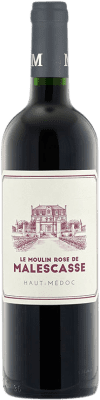 19,95 € Envio grátis | Vinho tinto Château Malescasse Le Moulin Rose A.O.C. Haut-Médoc Bordeaux França Merlot, Cabernet Sauvignon, Petit Verdot Garrafa 75 cl