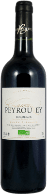12,95 € Envío gratis | Vino blanco Château Peyrouley Blanc A.O.C. Bordeaux Burdeos Francia Sauvignon Blanca, Sémillon, Muscadelle Botella 75 cl