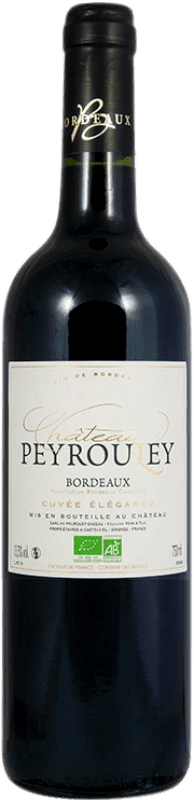 9,95 € Free Shipping | White Wine Château Peyrouley A.O.C. Bordeaux Bordeaux France Sémillon, Muscadelle, Sauvignon Eco — Organic Bottle 75 cl