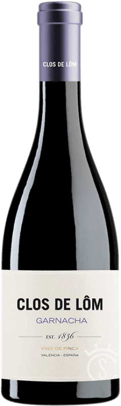 16,95 € Kostenloser Versand | Rotwein Clos de Lôm D.O. Valencia Valencianische Gemeinschaft Spanien Grenache Flasche 75 cl