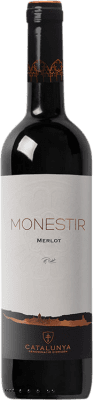 44,95 € Kostenloser Versand | Rotwein Coastal Monestir D.O. Catalunya Katalonien Spanien Merlot Flasche 75 cl
