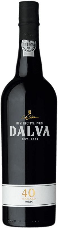 93,95 € Envío gratis | Vino Generoso Fortificado Dalva Tawny I.G. Porto Oporto Portugal Touriga Franca, Touriga Nacional, Tinta Roriz, Tinta Cão, Tinta Barroca 40 Años 75 cl