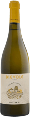 29,95 € Envio grátis | Vinho branco Dievole Campinovi Bianco I.G.T. Toscana Tuscany Itália Trebbiano Garrafa 75 cl