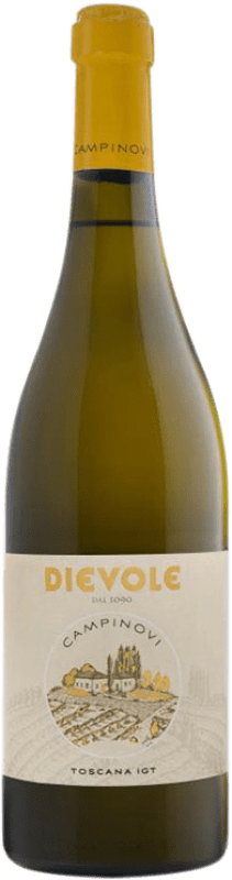 31,95 € Envio grátis | Vinho branco Dievole Campinovi Bianco I.G.T. Toscana Tuscany Itália Trebbiano Garrafa 75 cl