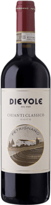 26,95 € 免费送货 | 红酒 Dievole Petrignano D.O.C.G. Chianti Classico 托斯卡纳 意大利 Sangiovese 瓶子 75 cl