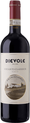 27,95 € 免费送货 | 红酒 Dievole Petrignano D.O.C.G. Chianti Classico 托斯卡纳 意大利 Sangiovese 瓶子 75 cl