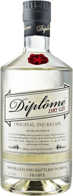 46,95 € Envio grátis | Gin Diplôme Gin Dry França Garrafa 70 cl