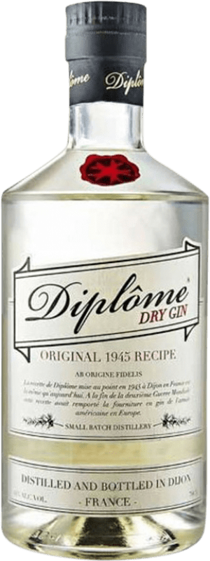 46,95 € Spedizione Gratuita | Gin Diplôme Gin Dry Francia Bottiglia 70 cl