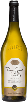 36,95 € Бесплатная доставка | Белое вино Domaine Baud Deux Grains de Paradis Cuvée Tradition старения A.O.C. Côtes du Jura Jura Франция Chardonnay, Savagnin бутылка 75 cl