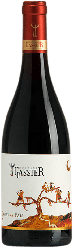 13,95 € 免费送货 | 红酒 Gassier Nostre Païs Rouge A.O.C. Costières de Nîmes Occitania 法国 Syrah, Grenache, Monastrell, Carignan, Cinsault 瓶子 75 cl