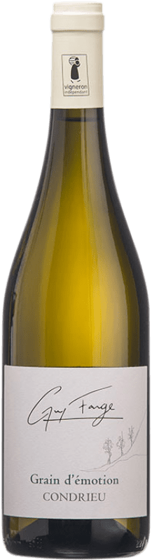 41,95 € Spedizione Gratuita | Vino Bianco Guy Farge Grain d'Emotion A.O.C. Condrieu Auvernia Francia Viognier 75 cl