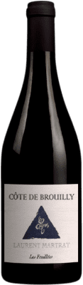 17,95 € Бесплатная доставка | Красное вино Laurent Martray Les Feuillées A.O.C. Côte de Brouilly Beaujolais Франция Gamay бутылка 75 cl