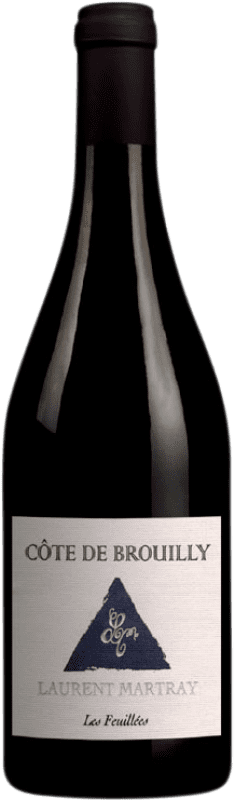 17,95 € Envío gratis | Vino tinto Laurent Martray Les Feuillées A.O.C. Côte de Brouilly Beaujolais Francia Gamay Botella 75 cl