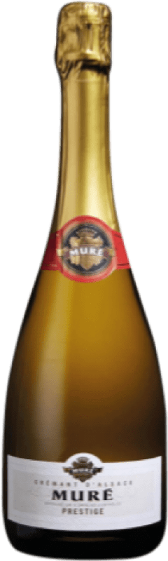 22,95 € Spedizione Gratuita | Spumante bianco Domaine Muré Prestige A.O.C. Crémant d'Alsace Alsazia Francia Pinot Nero, Chardonnay, Riesling, Pinot Grigio, Pinot Bianco, Pinot Auxerrois Bottiglia 75 cl