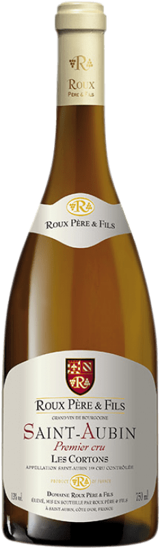 48,95 € Envío gratis | Vino blanco Domaine Roux Premier Cru Les Cortons Crianza A.O.C. Saint-Aubin Borgoña Francia Chardonnay Botella 75 cl