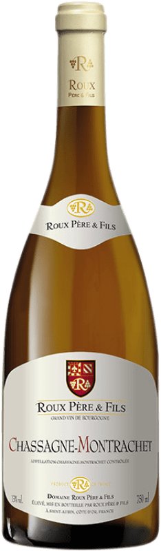 57,95 € Envío gratis | Vino blanco Domaine Roux Crianza A.O.C. Chassagne-Montrachet Borgoña Francia Chardonnay Botella 75 cl