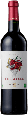 15,95 € Envío gratis | Vino tinto Dourthe Promesse A.O.C. Côtes de Bordeaux Burdeos Francia Merlot Botella 75 cl