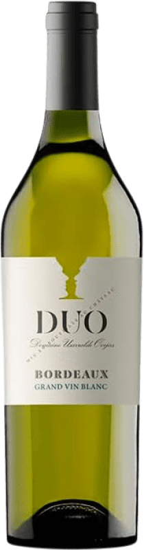 31,95 € Envío gratis | Vino Blanco DUO Usarralde Ovejas Grand Vin A.O.C. Bordeaux Burdeos Francia Sauvignon Gris Eco — Ecológico 75 cl