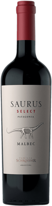 25,95 € Spedizione Gratuita | Vino Rosso Schroeder Saurus Selezione I.G. Patagonia Patagonia Argentina Malbec Bottiglia 75 cl