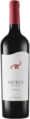 17,95 € Spedizione Gratuita | Vino Rosso Schroeder Saurus I.G. Patagonia Patagonia Argentina Merlot 75 cl