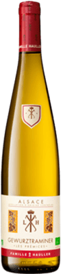 16,95 € Spedizione Gratuita | Vino bianco Hauller Les Prémices A.O.C. Alsace Alsazia Francia Gewürztraminer Biologico Bottiglia 75 cl