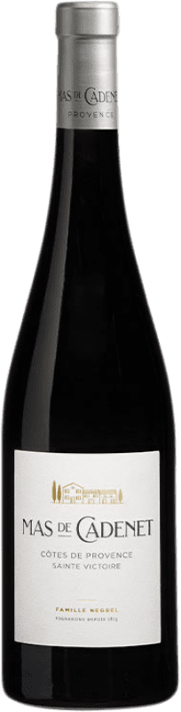 21,95 € Spedizione Gratuita | Vino rosso Negrel Mas de Cadenet Sainte Victoire Rouge A.O.C. Côtes de Provence Provenza Francia Syrah, Grenache Bottiglia 75 cl