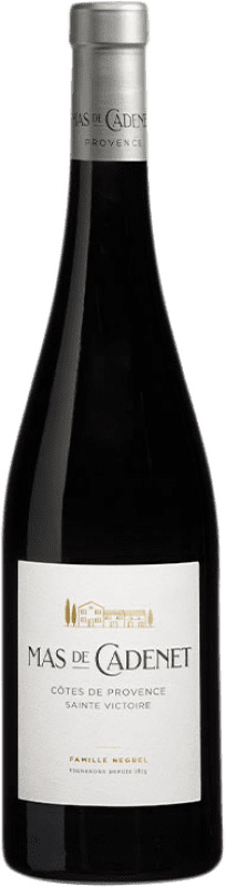 15,95 € Envío gratis | Vino tinto Negrel Mas de Cadenet Sainte Victoire Rouge A.O.C. Côtes de Provence Provence Francia Syrah, Garnacha Botella 75 cl