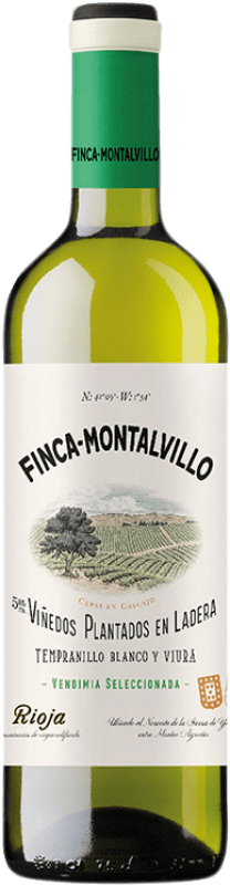 7,95 € Envio grátis | Vinho branco Finca Montalvillo Blanco D.O.Ca. Rioja La Rioja Espanha Viura, Tempranillo Branco Garrafa 75 cl