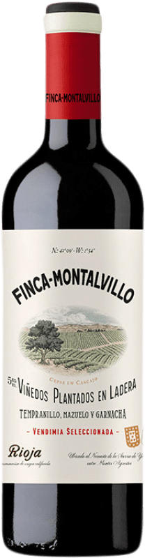 7,95 € Envío gratis | Vino tinto Finca Montalvillo Tinto Joven D.O.Ca. Rioja La Rioja España Tempranillo, Garnacha, Mazuelo Botella 75 cl