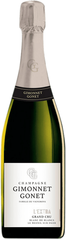 55,95 € Бесплатная доставка | Белое игристое Gimonnet Gonet L'Extra Grand Cru Blanc de Blancs A.O.C. Champagne шампанское Франция Chardonnay бутылка 75 cl