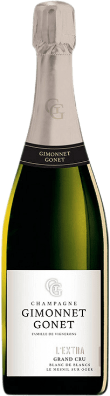 55,95 € Envoi gratuit | Vin Mousseux Blanc Gimonnet Gonet L'Extra Grand Cru, Blanc de Blancs A.O.C. Champagne Champagne France Chardonnay Bouteille 75 cl