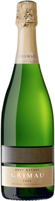 14,95 € Envio grátis | Espumante branco Grimau Brut Nature D.O. Cava Catalunha Espanha Macabeo, Xarel·lo, Parellada Garrafa 75 cl