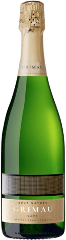 14,95 € Envoi gratuit | Blanc mousseux Grimau Brut Nature D.O. Cava Catalogne Espagne Macabeo, Xarel·lo, Parellada Bouteille 75 cl