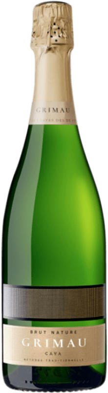 13,95 € 免费送货 | 白起泡酒 Grimau Brut Nature D.O. Cava 加泰罗尼亚 西班牙 Macabeo, Xarel·lo, Parellada 瓶子 75 cl