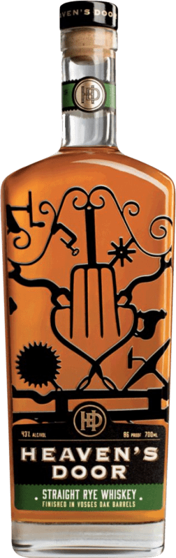 66,95 € 送料無料 | ブレンデッドウイスキー Heaven's Door Rye — ライ, Straight — ストレート テネシー州 アメリカ 70 cl