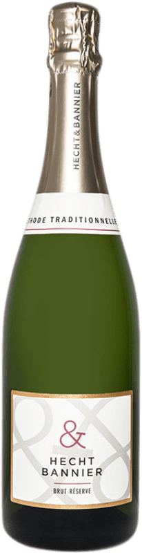 12,95 € 送料無料 | 白スパークリングワイン Hecht & Bannier Blanc A.O.C. Crémant de Limoux ラングドック フランス Chardonnay, Chenin White, Mauzac ボトル 75 cl