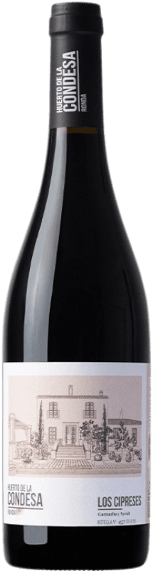 16,95 € Envio grátis | Vinho Tinto Huerto de la Condesa Los Cipreses D.O. Sierras de Málaga Andaluzia Espanha Syrah, Garnacha — Grenache Garrafa 75 cl