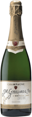 39,95 € 送料無料 | 白のスパークリングワイン JM. Gobillard Brut — ブリュット 伝統的 A.O.C. Champagne シャンパン フランス Pinot Noir — ピノ・ノワール, Chardonnay — シャルドネ, Pinot Meunier — ピノ・ムニエ 75 cl