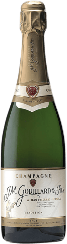 52,95 € 送料無料 | 白スパークリングワイン JM. Gobillard Tradition Brut A.O.C. Champagne シャンパン フランス Pinot Black, Chardonnay, Pinot Meunier ボトル 75 cl