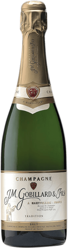 46,95 € Spedizione Gratuita | Spumante bianco JM. Gobillard Tradition Brut A.O.C. Champagne champagne Francia Pinot Nero, Chardonnay, Pinot Meunier Bottiglia 75 cl