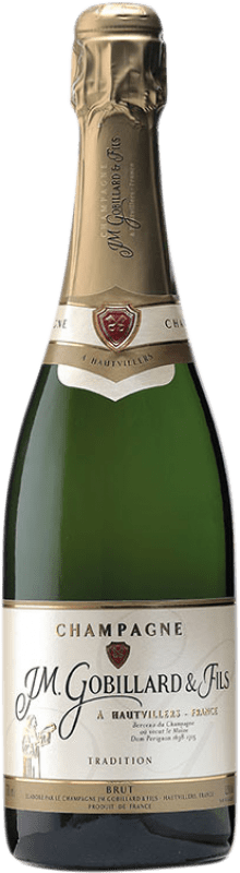 52,95 € Envoi gratuit | Vin Mousseux Blanc JM. Gobillard Brut Traditionnelle A.O.C. Champagne Champagne France Pinot Noir, Chardonnay, Pinot Meunier Bouteille 75 cl