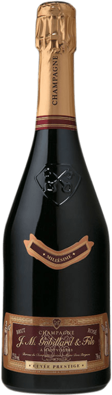 74,95 € Envio grátis | Espumante rosé JM. Gobillard Cuvée Prestige Rosé Millésimé A.O.C. Champagne Champagne França Pinot Preto, Chardonnay Garrafa 75 cl