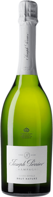 49,95 € Envio grátis | Espumante Branco Joseph Perrier Brut Nature — Bruto Natural Cuvée, Royale — Real A.O.C. Champagne Champagne França Pinot Noir, Chardonnay, Pinot Meunier 75 cl