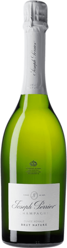 65,95 € 送料無料 | 白スパークリングワイン Joseph Perrier Cuvée Royale ブルットの自然 A.O.C. Champagne シャンパン フランス Pinot Black, Chardonnay, Pinot Meunier ボトル 75 cl