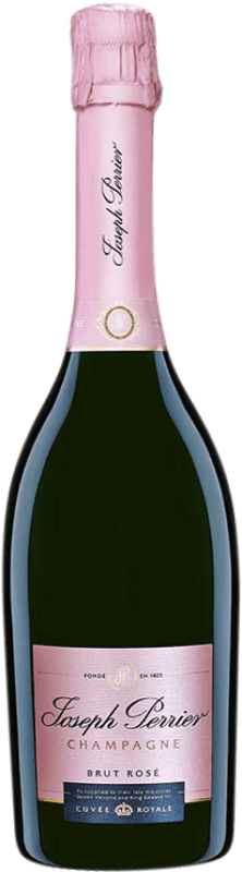 79,95 € Kostenloser Versand | Rosé Sekt Joseph Perrier Cuvée Royale Rosé A.O.C. Champagne Champagner Frankreich Pinot Schwarz, Chardonnay, Pinot Meunier Flasche 75 cl